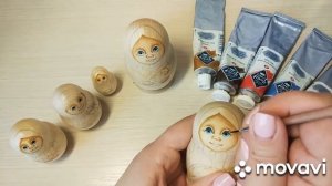 Матрешка раскраска!