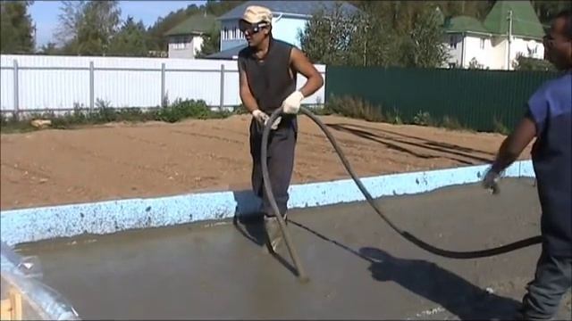 Заливка фундамента - монолитная утепленная плита