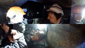 Спуск в клети в угольную шахту 360