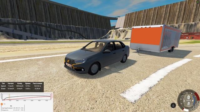 Ушатал ЛАДУ ГРАНТУ На РУССКИХ ДОРОГАХ - BeamNg Drive смотреть онлайн
