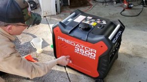 Setting up a new Predator 3500 Inverter Generator. First start. Owners Manual. How To DIY easy