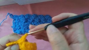 Как связать плед крючком.Самая простая схема вязания крючком в один ряд.