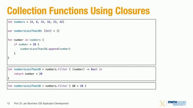 iOS Application Development '22 • Lecture 7 • Saving Data, Closures, Animation, Working with the We
