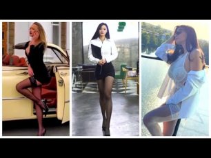 Best Sexy Nylon Pantyhose Legs Girls TikTok Collection #30|Девушки в Чулках и Колготках из ТикТока