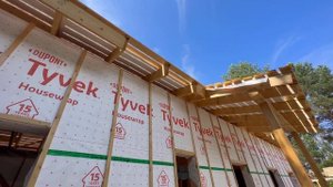 Ветрозащита каркасного дома. МДВП и TYVEK