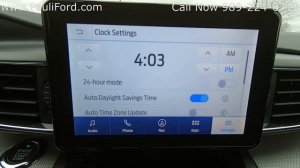 How To Set A Clock On A Ford Sync 3 Vehicle with Pauli Ford in St. Johns MI