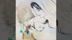Художник Анастасия Бегма. С Днём матери. Видео-поздравление для мамы. Видео-арт