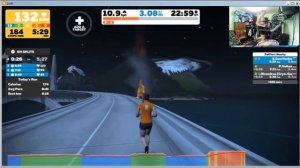 Watopia. Мой первый забег в Zwift. Беговая дорожка. 30.08.2019