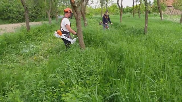 Stihl fs 560 c-em & Husqvarna 135 r смотреть онлайн