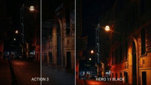 OSMO ACTION 3 vs GOPRO 11 BLACK. Ночной режим.