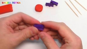 ЛЕПИМ СТОЛ И СТУЛ.  Мебель из пластилина |Видео Лепка