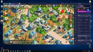 BlueStacks как начать играть в Rise of Kingdoms, отправка картинок и скриншотов в игровом чате