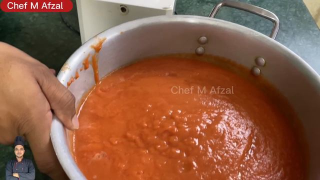 Tomato Ketchup Authentic Recipe by Chef m afzal|business idea ketchup Recipe|commercial  ketchup