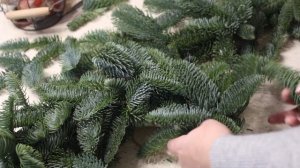 ВЕНОК ИЗ НОБИЛИСА || рождественский венок своими руками