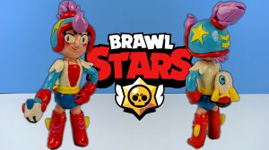 Новый бравлер Джанет (Janet Brawl Stars) Бравл Старс лепим из пластилина