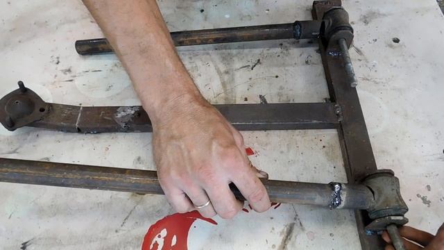 Как сделать багги. Своими руками. Нижний рычаг передней подвески.Homemade buggy project. смотреть онлайн