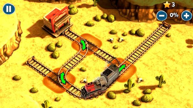Steam trains game "Trainz trouble" USA level 2 (3 stars)