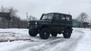 Наглядный пример работы принудительных блокировок ижтехно в обоих мостах уаз хантер