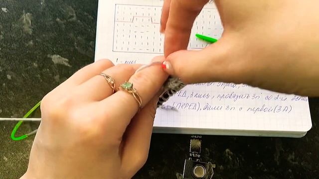 Узор спицами «Коса с цепью»