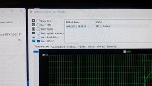 Тест видеокарты Galax nvidia rtx3080ti metaltop через программу Aida64