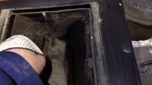 Чистка твердотопливного котла Metal-Fach Smart Optima после 2-х месяцев активной эксплуатации