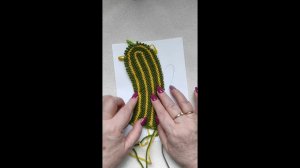 варежки поперечным вязанием