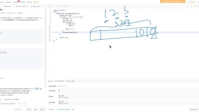 Leetcode 338 Counting Bits