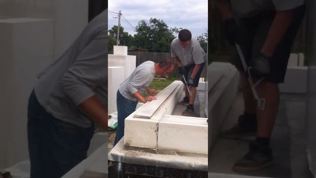 Штробление газобетона под армировку Строим Весело