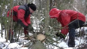 Лыжный поход на озеро Стекло.