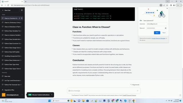 python class vs function