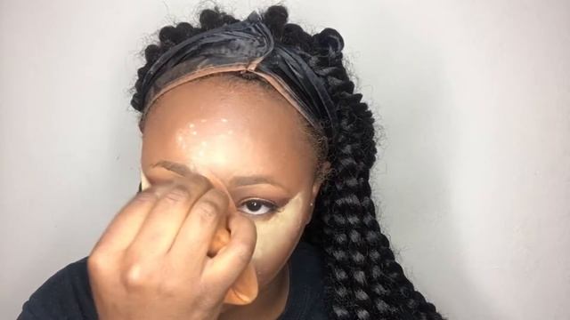 HOW TO MAKE A FAT FACE SKINNY| CONTOUR AND HIGHLIGHT| MAKEUP TUTORIAL смотреть онлайн