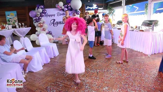 Агния 7  лет. детский день рождения в ресторане Паруса