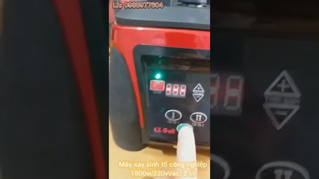 Máy Xay Sinh Tố Công Ngiệp 1800w Gali, Dung Tích Ly Xay Lớn 2 Lít, Bảo Hành 12 Tháng Chính Hãng