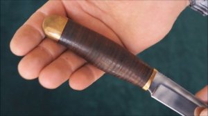 Нож Гюрза-3 (сталь 95Х18), кожа. А.С.Титов