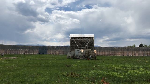 Радиотелескоп РАТАН-600 - перемещение приемной кабины по рельсам смотреть онлайн