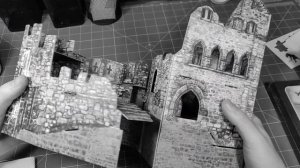 Модель замка и ратуши из картона. Умная бумага.