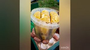 Мёд в сотах в виде сердечка