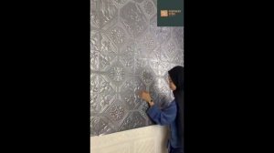 WALLPAPER FOAM 3D MOTIF BATIK TIMBUL UKURAN 70 X 70 CM DEKORASI DINDING KAMAR, HANYA 9 RIBUAN