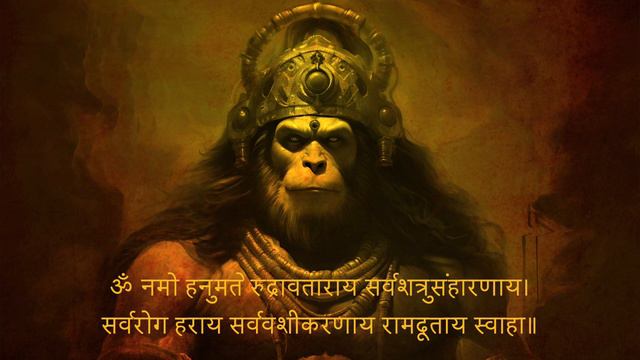 Om Namo Hanumate Rudravataraya | ॐ नमो हनुमते रुद्रावताराय | 108 Times | Powerful Hanuman Mantra