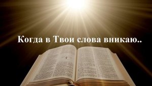Когда в Твои слова вникаю..