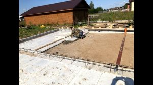 Фундамент:  Ребристая плита. От разметки до укладки бетона.