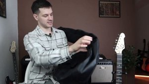 Обзор электро-гитары LEX Stratocaster Black комплект 8 в 1 | произведено в РФ
