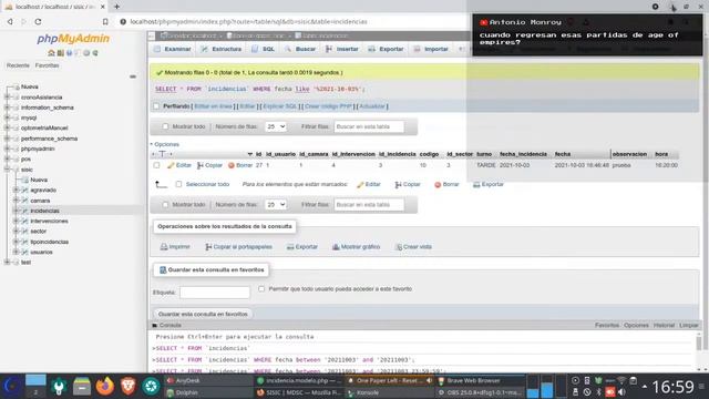 PRUEBAS Y CORRECCIONES GRAFICAS  PHP8