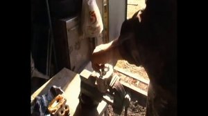 самодельный трактор уд 25,вращение насоса нш 10 .Часть 1