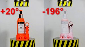 HYDRAULIC PRESS VS FROZEN HYDRAULIC JACK