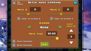 как сделать движение экрана /Geometry dash