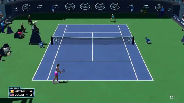 Mertens E. vs Collins D. [WTA 23] | AO Tennis 2 gameplay #aotennis2