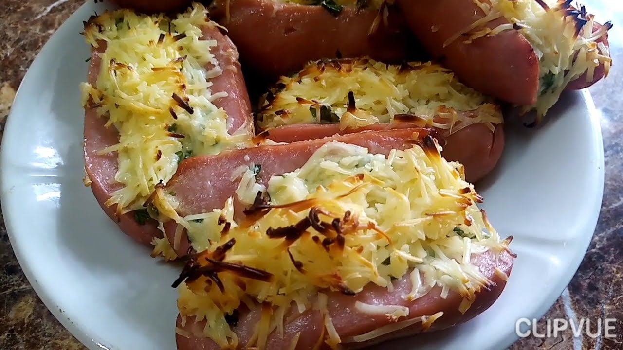 Перекус из сарделек! "Безбулочный хот-дог" Перекус на скорую руку Быстрый перекус