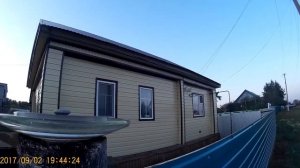 обшивка дома профнастилом, почти готовый вариант