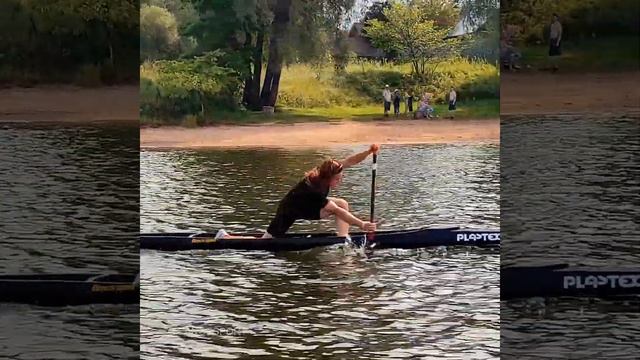 Женская сборная команда России по гребле на каноэ проходит подготовку на УТС в Рузе (август 2023) смотреть онлайн